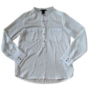 White H&M Blouse Size 2